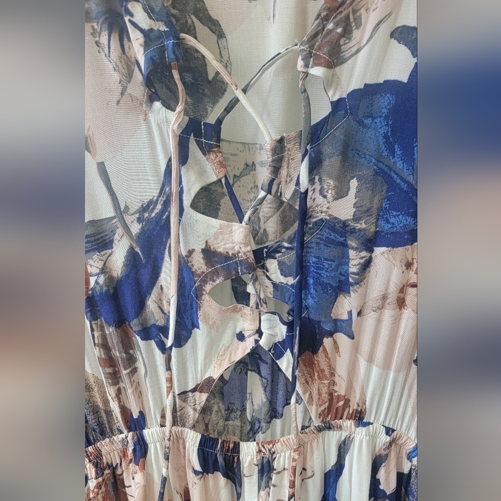 Lulus Fall Floral Maxi Dress - Size Medium - Picture 5 of 6